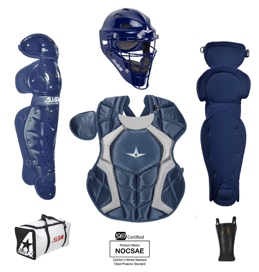 All Star Players Series Catchers Kit Ages 9-12 Equipment All Star Navy