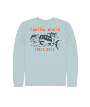 Jetty Mens Billfish Uv Long Sleeve Tee Apparel Jetty Small Light Blue