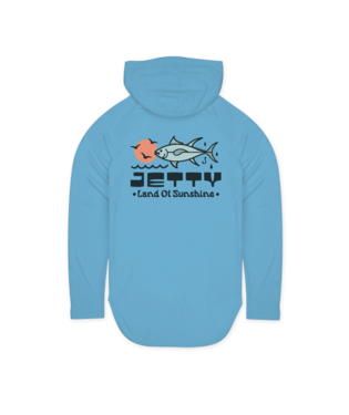 Jetty Mens Bluefin Uv Long Sleeve Tee Apparel Jetty Light Blue Small