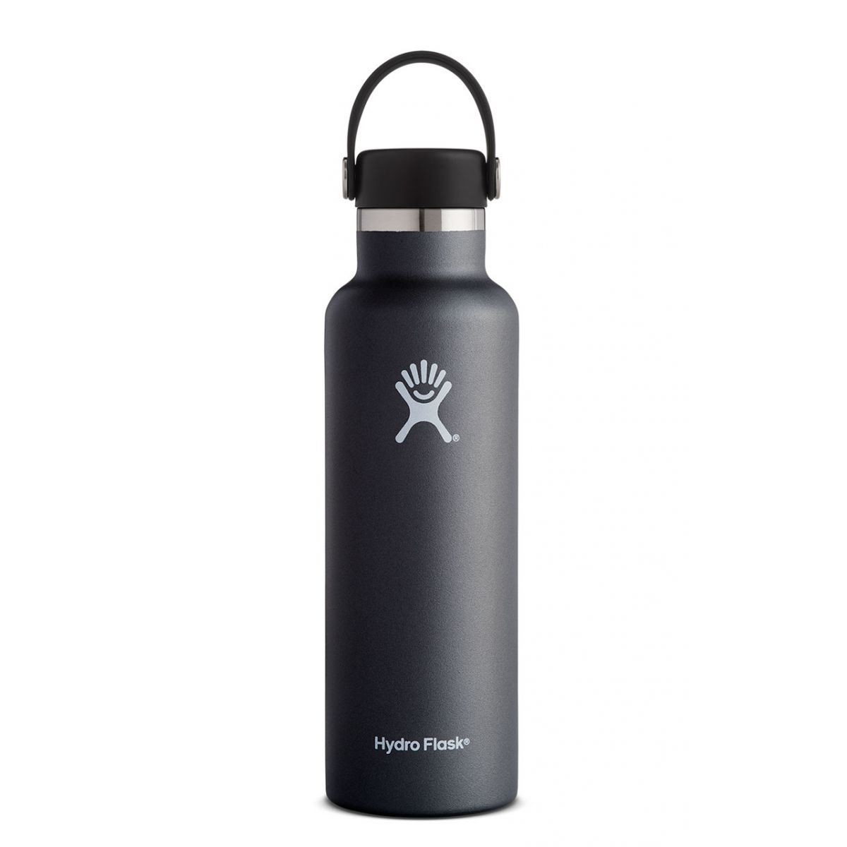 Hydro Flask 21oz Standard Mouth w/ Flex Cap Accessories Hydro Flask Black-001  