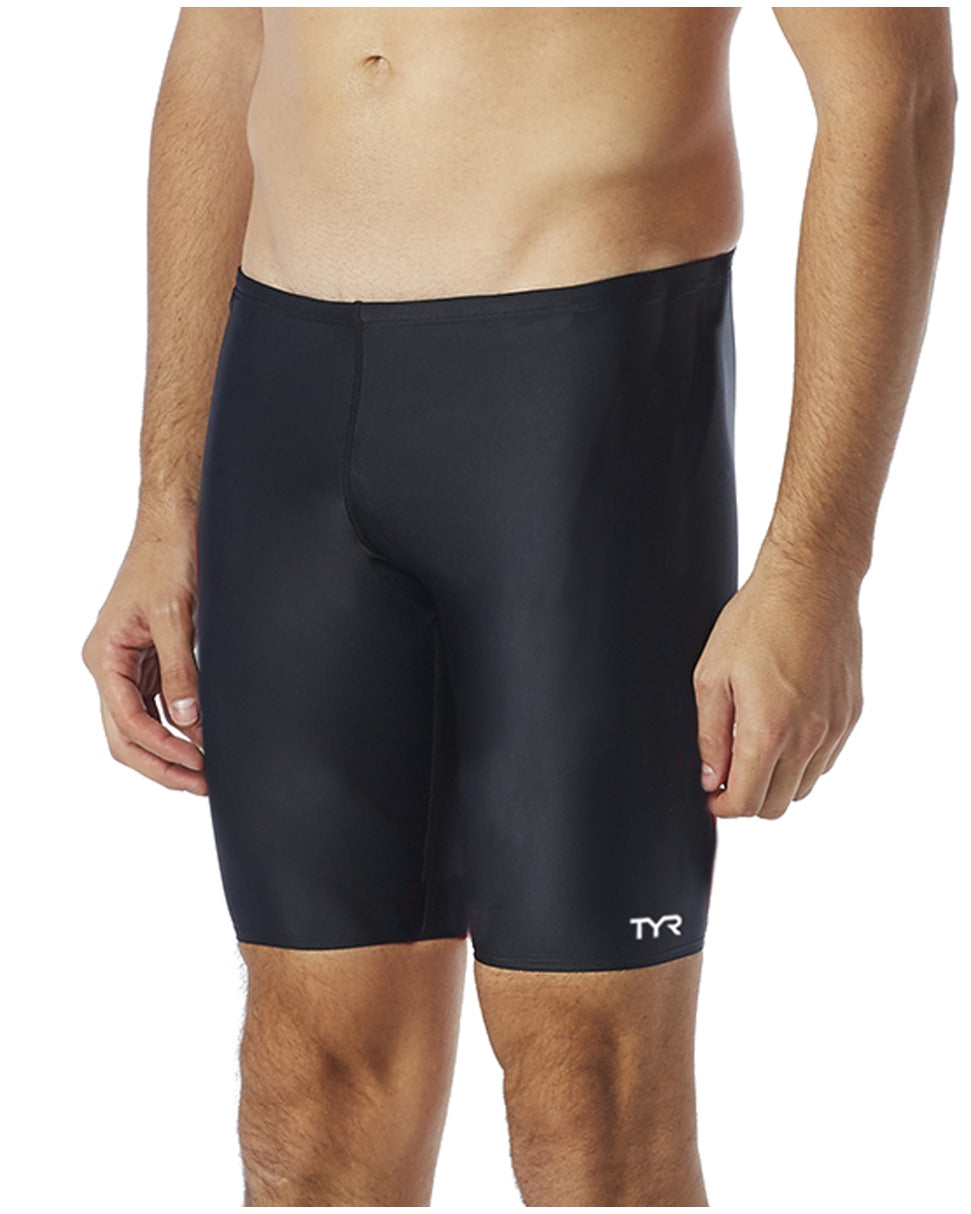 TYR Men's Durafest Elite Solid Jammer Apparel TYR 26 Black 