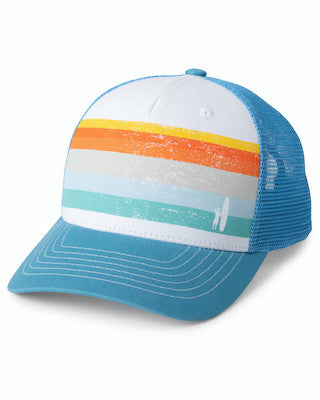 Johnnie-O Richards Trucker Hat Accessories Johnnie-O Laguna Blue-LGBL