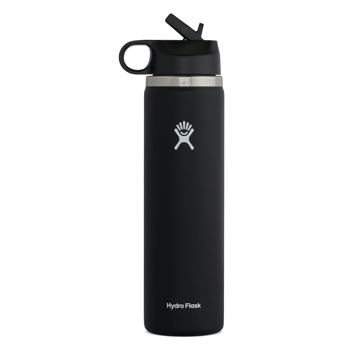 Hydro Flask 24 oz Wide Mouth w/ Straw Lid Accessories Hydro Flask Black