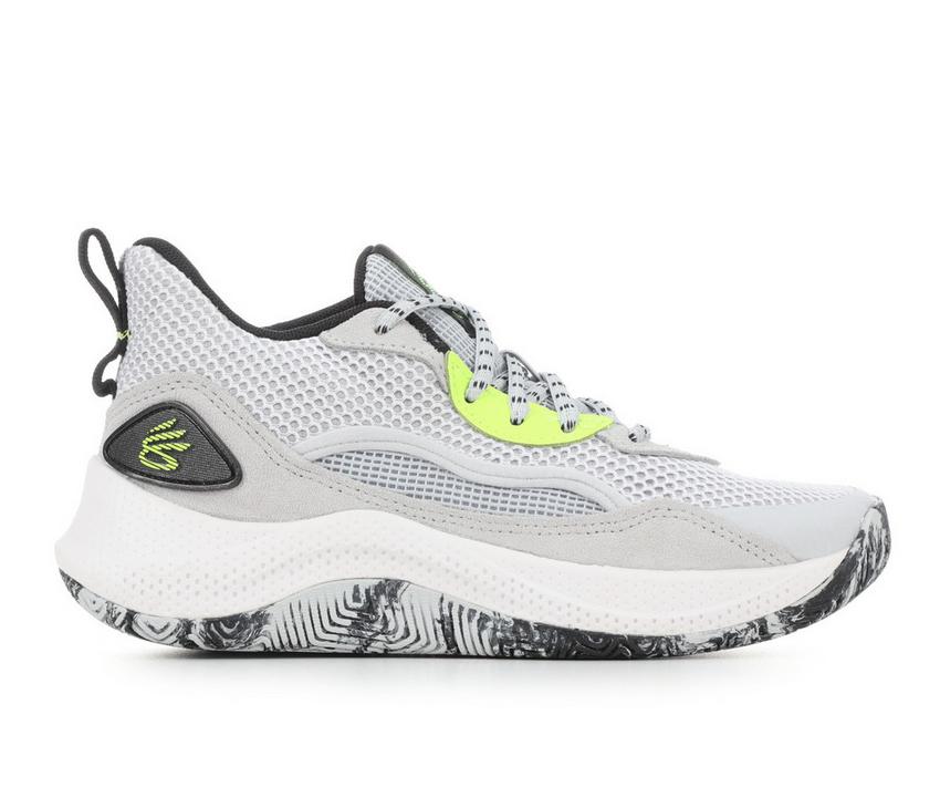 Under Armour Youth Curry 3Z 24 SDE (PS) Footwear Under Armour Gray/Black-100 13