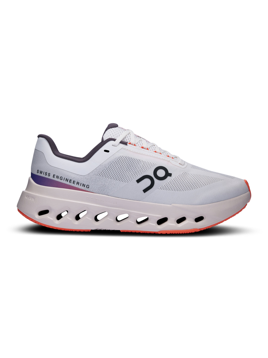 ON Women's Cloudsurfer Next Footwear ON White/Flame 6 Medium