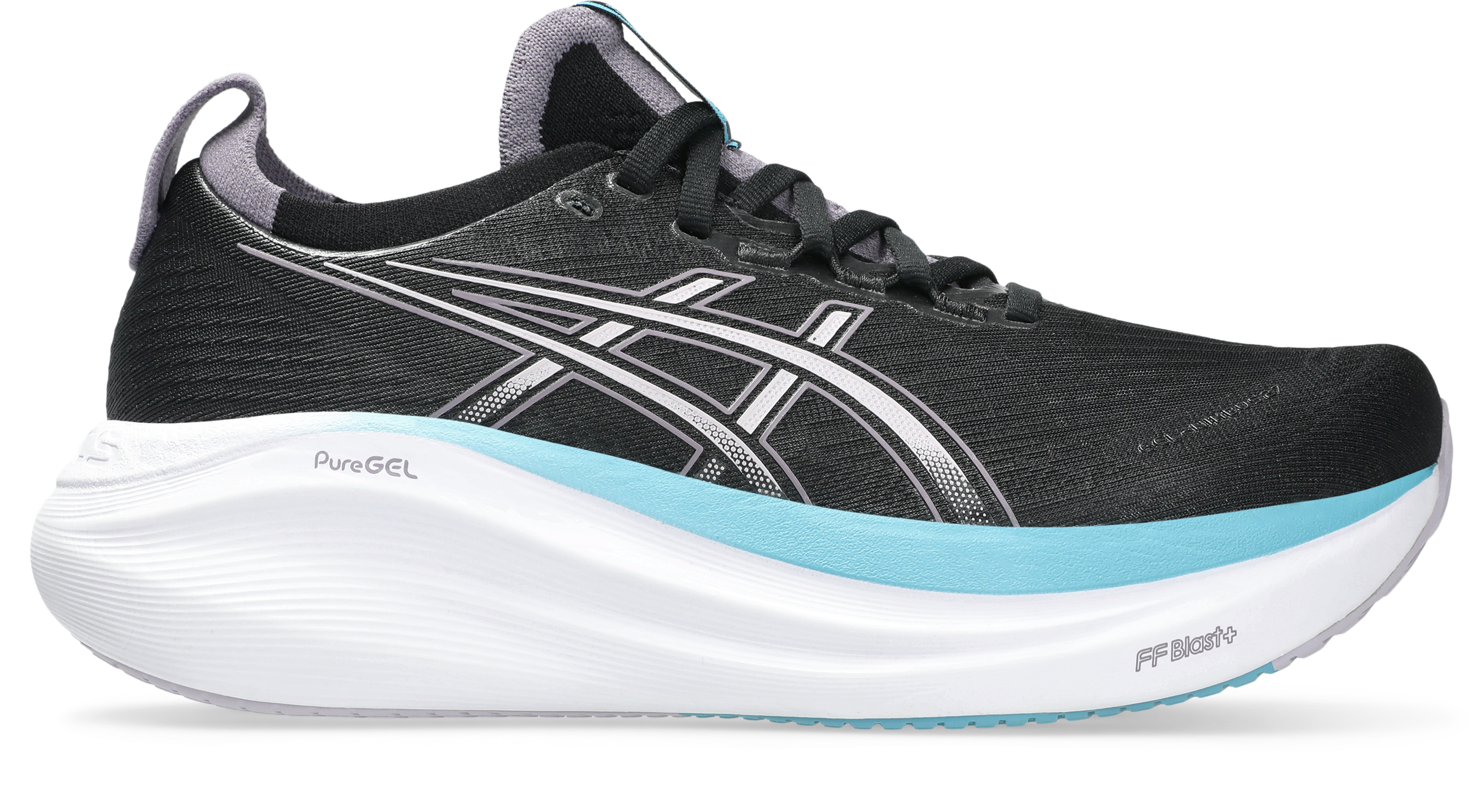 ASICS Women's Gel-Nimbus 27 Footwear ASICS Black/Dusk Violet-004 6 Medium-B