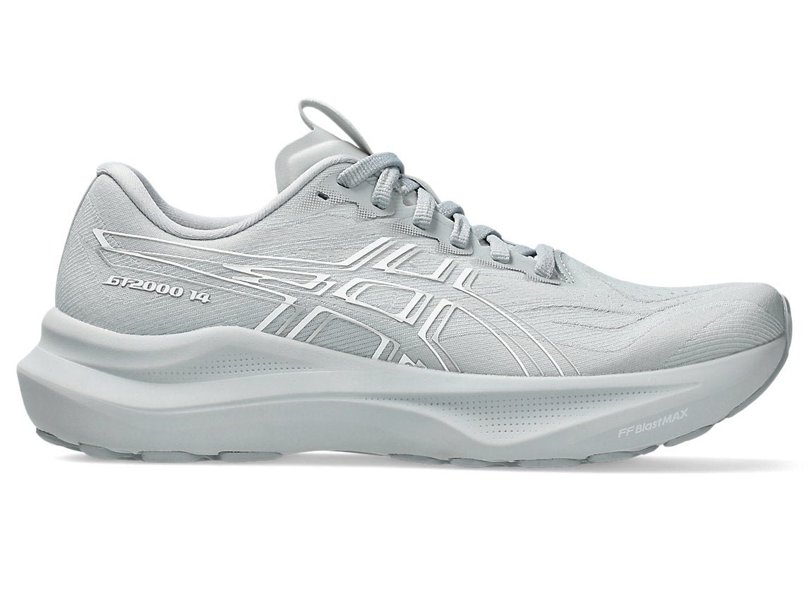 ASICS Women's GT-2000 v14 Footwear ASICS Piedmont Grey/White-020 6 Medium-B