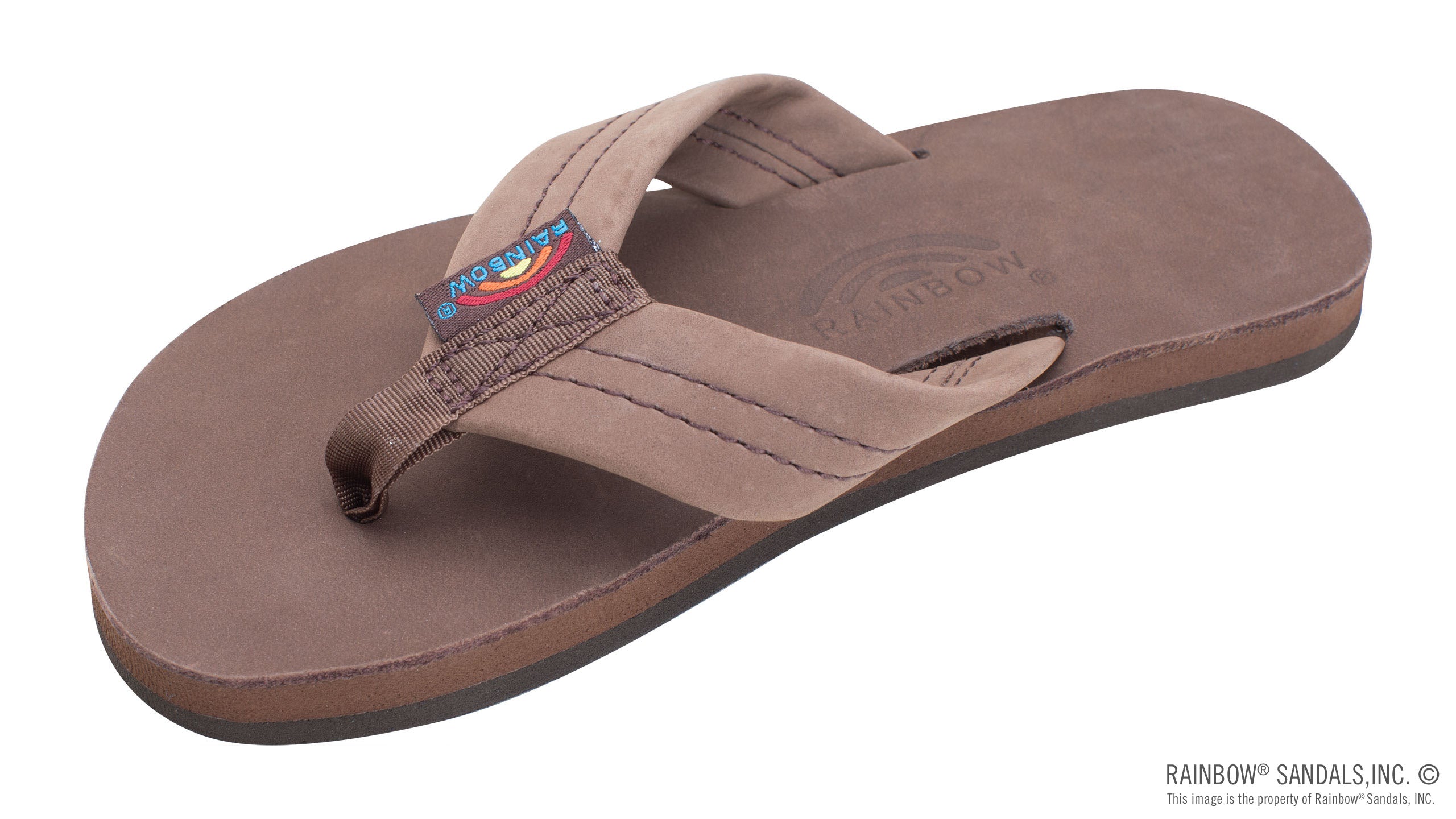 Rainbow Kids Premier Leather 1" Strap Sandal Footwear Rainbow Sandals Expresso 13/1