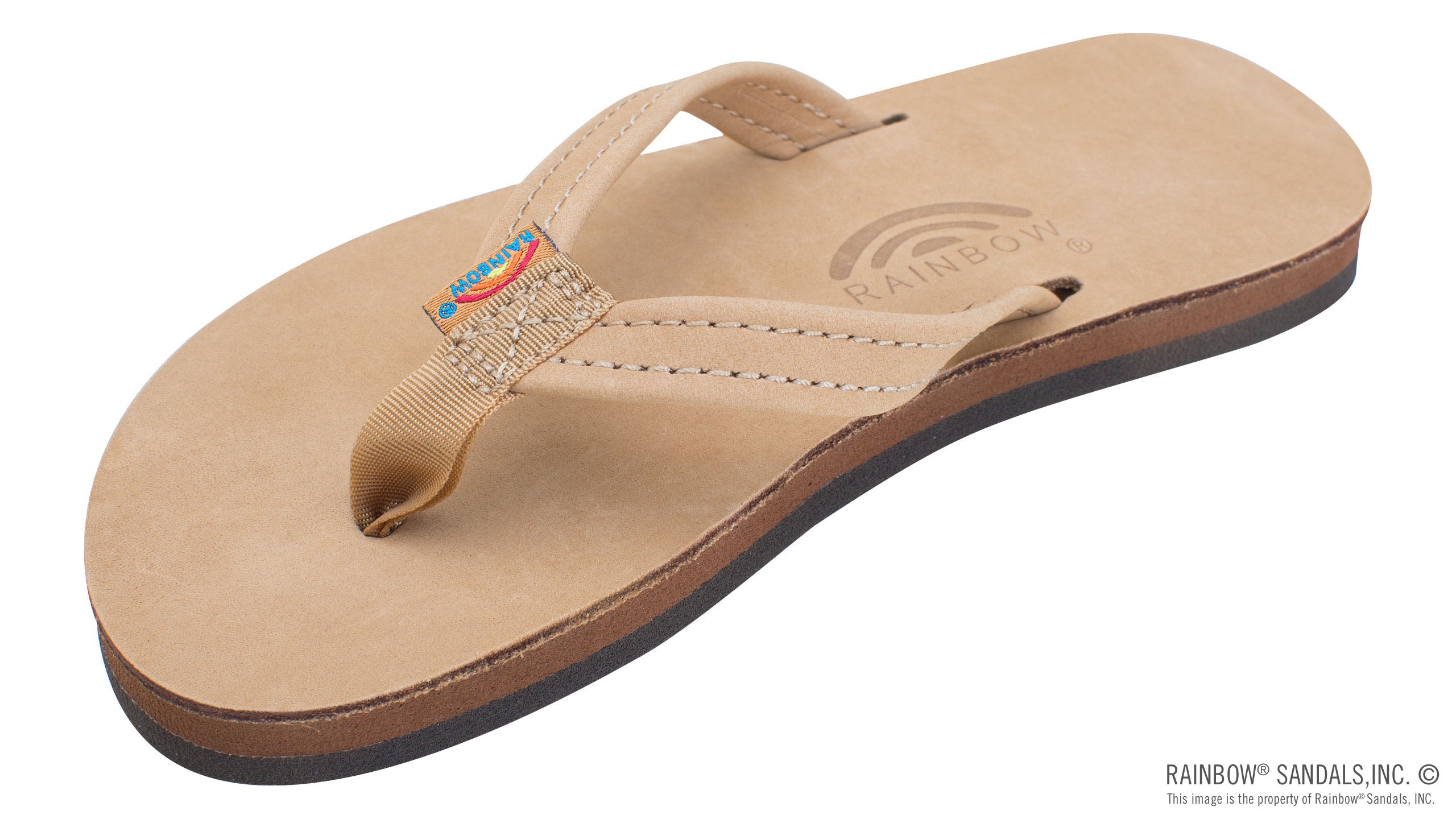 Rainbow Kids' Premier Leather 1/2" Narrow Strap Sandal Footwear Rainbow Sandals Sierra Brown 13/1