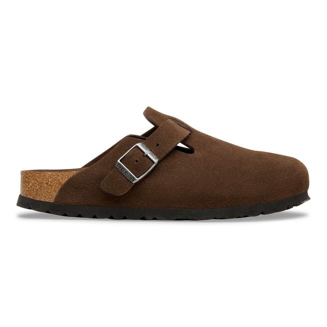 Birkenstock Boston Soft Footbed Suede Leather Footwear Birkenstock Carafe 35 Narrow