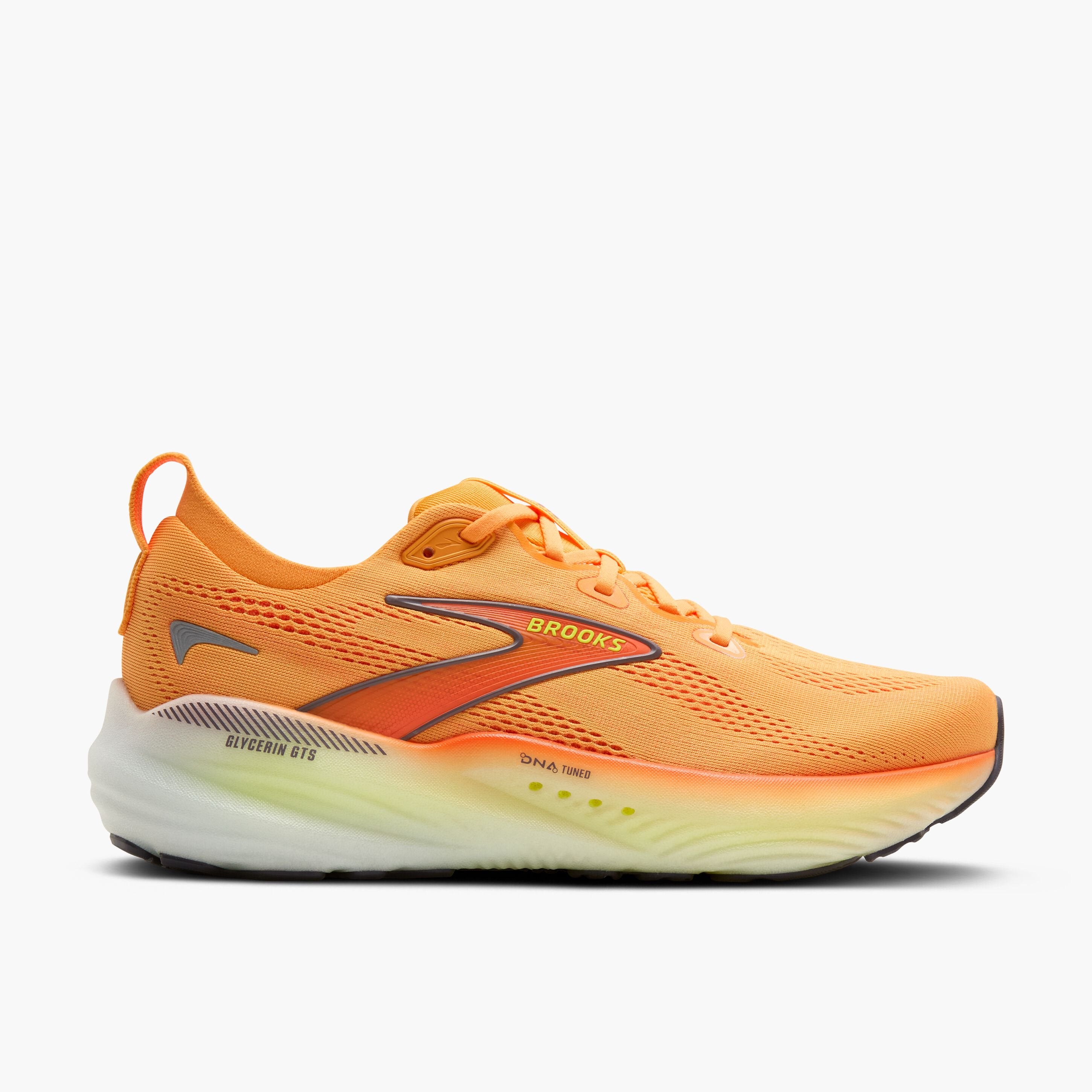 Brooks Men's Glycerin GTS 22 Footwear Brooks Orange/Nightlife/White-821 13 Medium-D