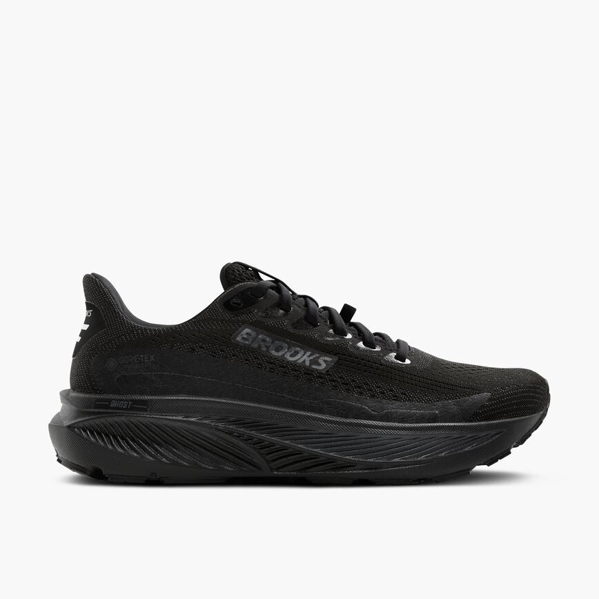 Brooks Men's Ghost 17 GTX Footwear Brooks Black/Black/Ebony-020 7.5