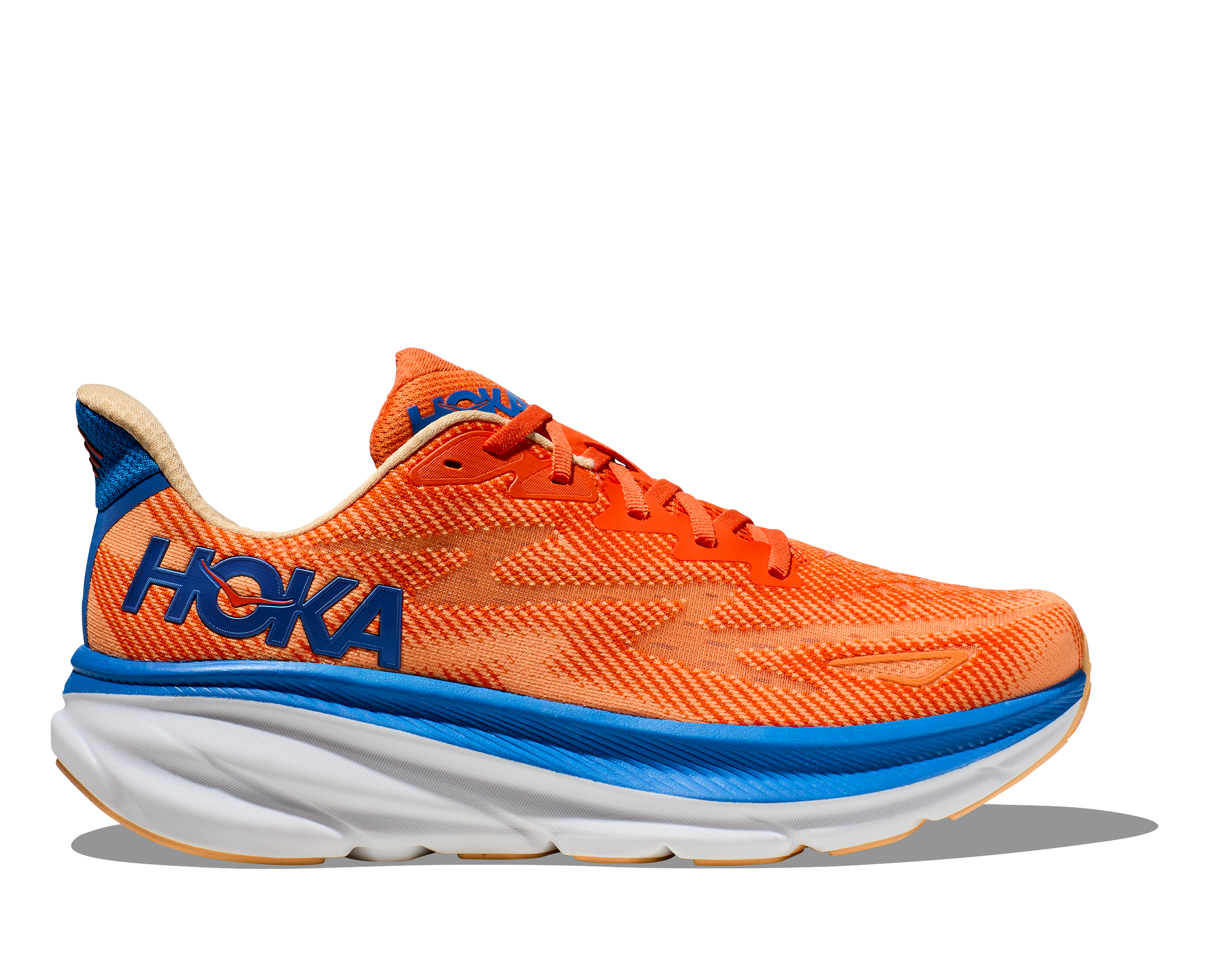 Hoka Men's Clifton 9 Footwear Hoka One One Vibrant Orange/Impala-VOIM 7.5 Medium-D