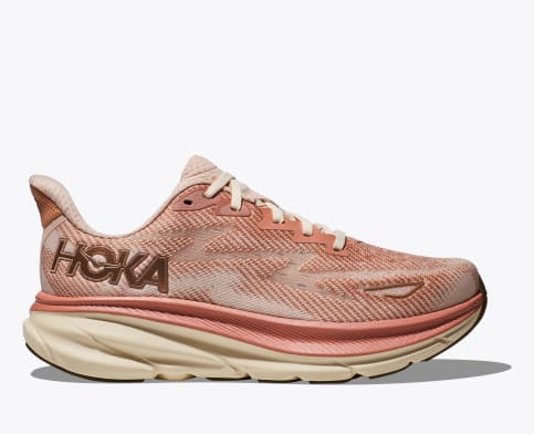 Hoka Women's Clifton 9 Footwear Hoka One One Sandstone/Cream-SNC 10 Medium