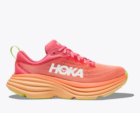 Hoka Women's Bondi 8 Footwear Hoka One One Coral/Papaya-CPPY 6 Medium