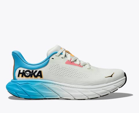 Hoka Women's Arahi 7 Footwear Hoka One One Blanc De Blanc/Swim Day-BSW 7 Medium