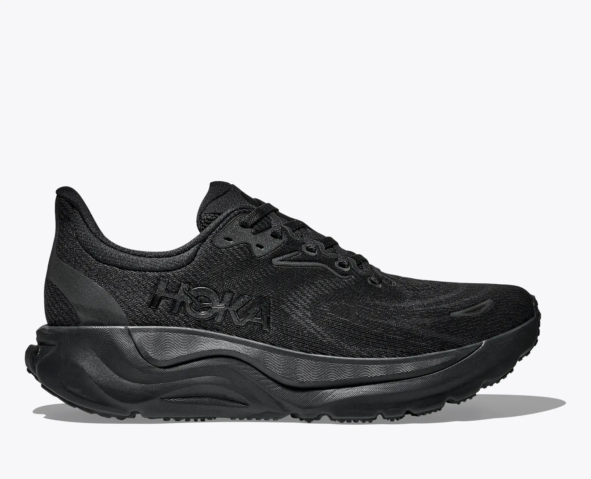 Hoka Men's Arahi 8 Footwear Hoka One One Black/Black-BBLC 15 Wide-2E