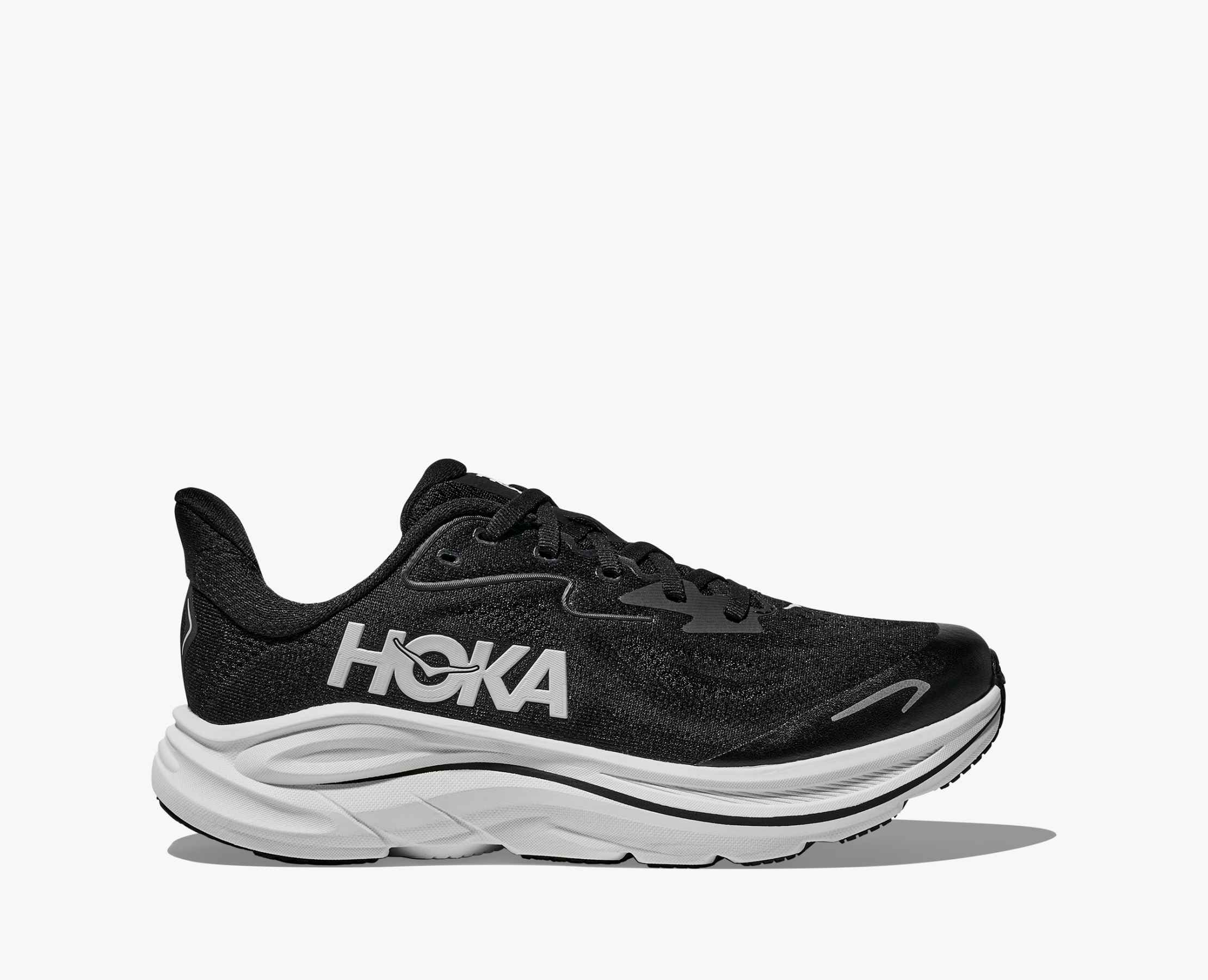 Hoka Kids' Clifton 10 Footwear Hoka One One Black/White-BWHT 3.5