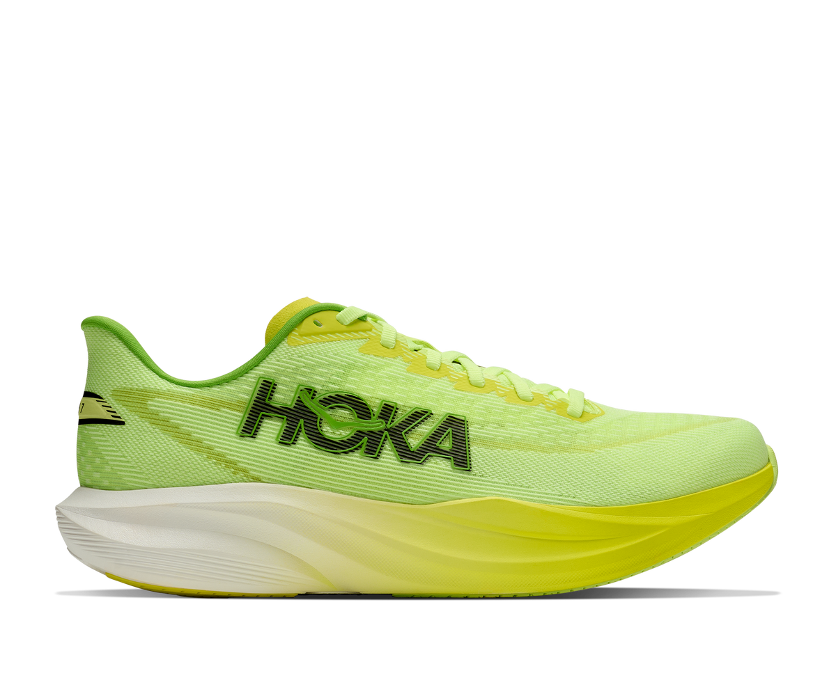 Hoka Men's Mach 7 Footwear Hoka One One Neon Yuzu/Hoka Citrus-NZH 7.5 Medium-D