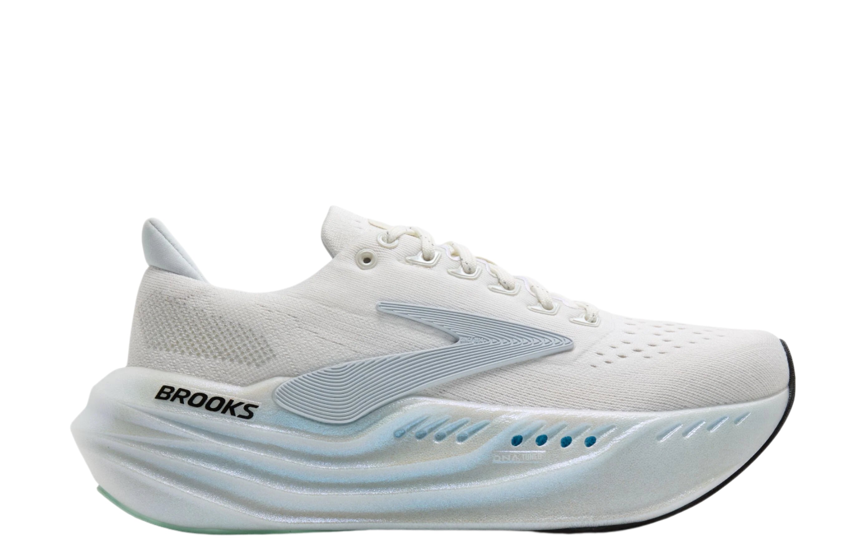 Brooks Women's Glycerin Max Footwear Brooks Pearlized Grey/White-166 10.5 Medium-B