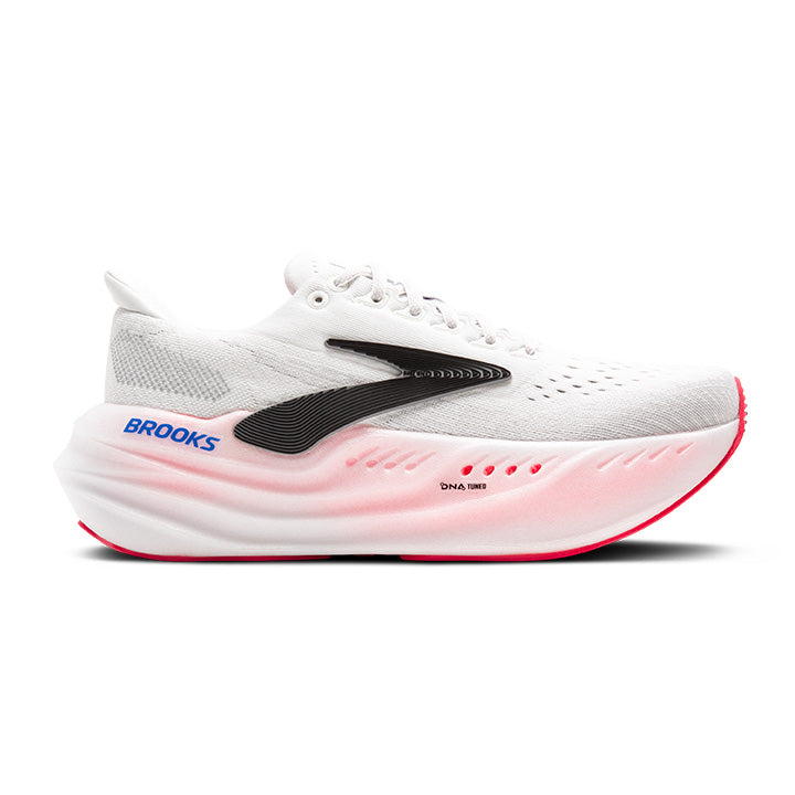 Brooks Women's Glycerin Max Footwear Brooks White/Black/Diva Pink-118 5.5 Medium-B