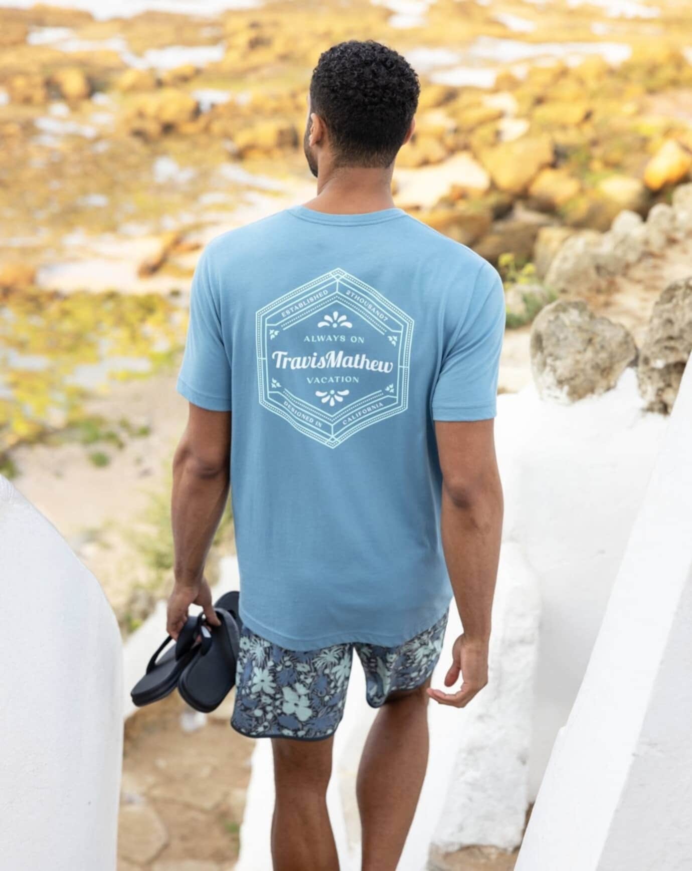 Travismathew Men's Maximum Stay Tee Apparel TravisMathew Captains Blue Small