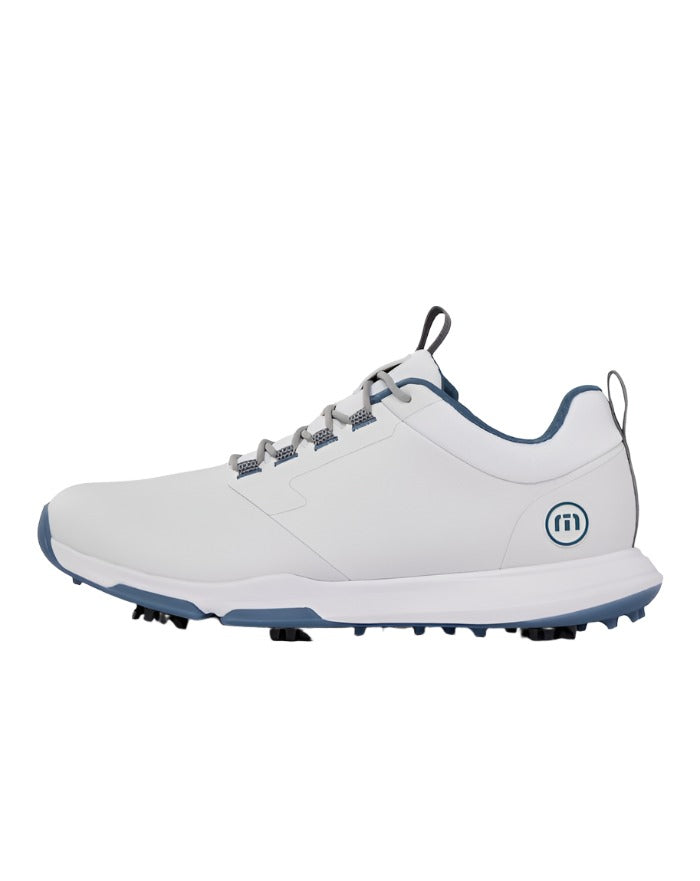TravisMathew The Ringer II Spiked Golf Shoe Footwear TravisMathew White/Sleet 7.5 