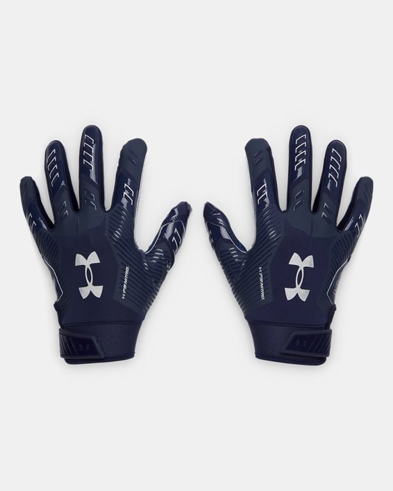 Under Armour Mern's F9 Nitro Football Gloves Accessories Under Armour Midnight Navy/Metallic SIlver-410 Small 