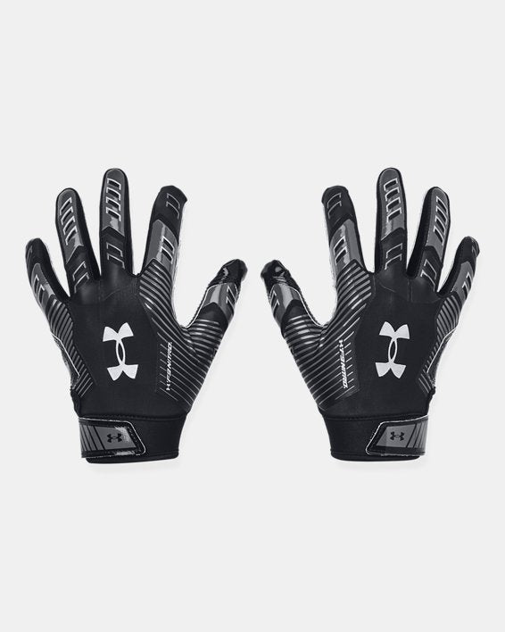 Under Armour Pee Wee F9 Nitro Football Gloves Accessories Under Armour Black/Castlerock/Metallic Silver-001 Pee Wee 