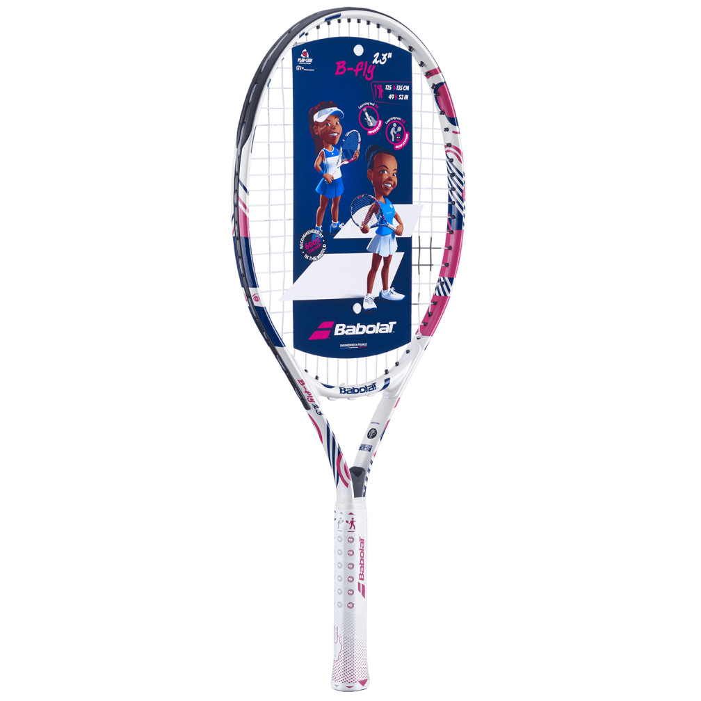 Babolat B Fly 23 Tennis Racquet Equipment Babolat White/Blue Pink-100  