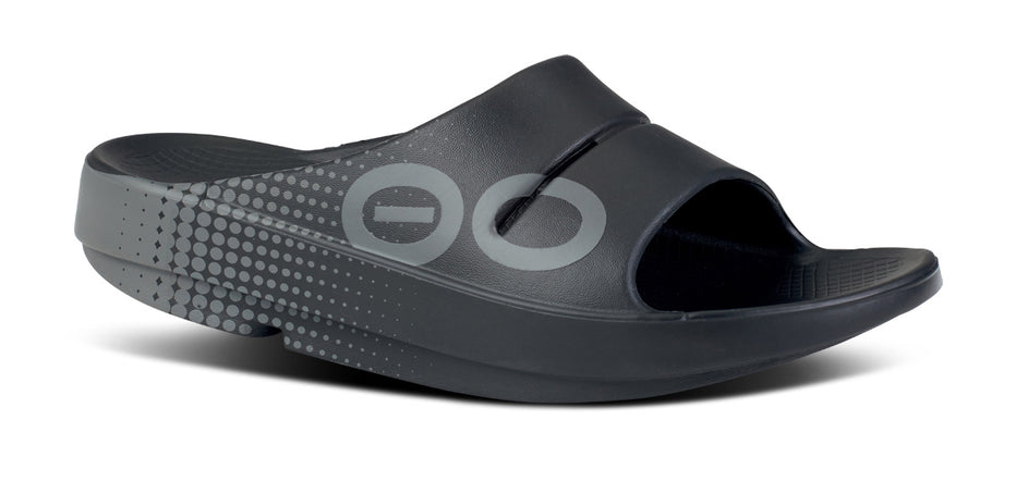 Oofos Ooahh Sport Slide Footwear OOFOS Matrix Black M6/W8