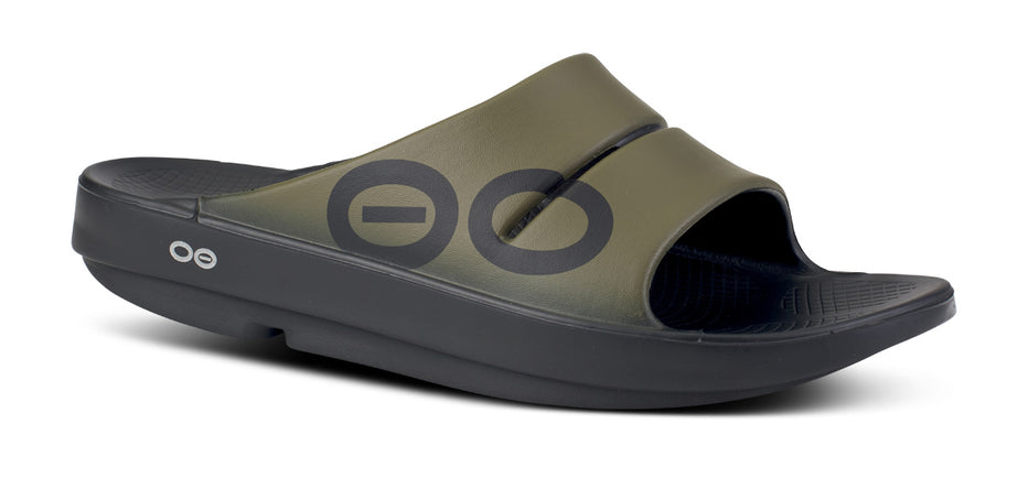 Oofos Ooahh Sport Slide Footwear OOFOS Tactical Green M7/W9