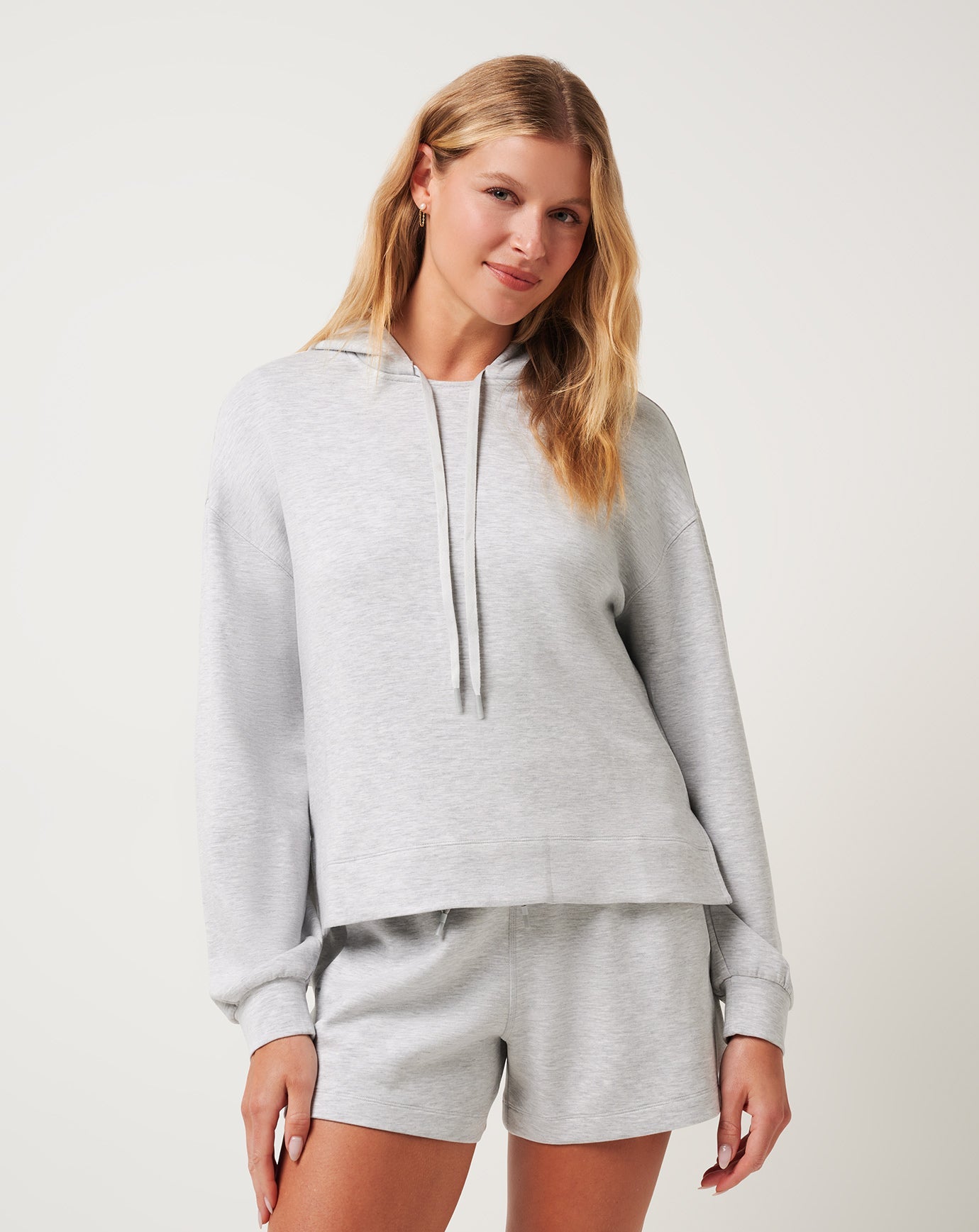 TravisMathew Women's Skyloft Soft Hood Apparel TravisMathew Heather Light Grey XSmall