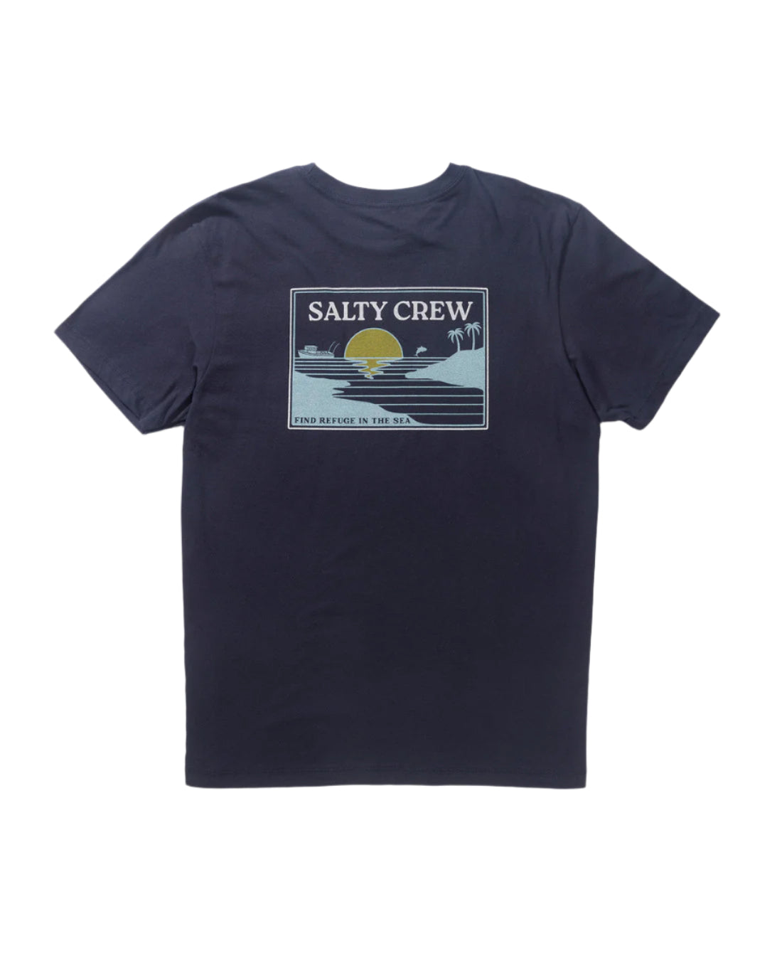 Salty Crew Men's Reflection Premium SS Tee Apparel Salty Crew Navy Small