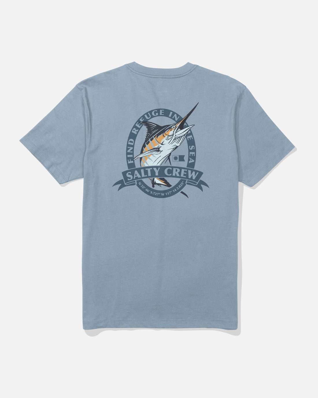 Salty Crew Men's Bill Club Premium SS Tee Apparel Salty Crew Blue Fog Small