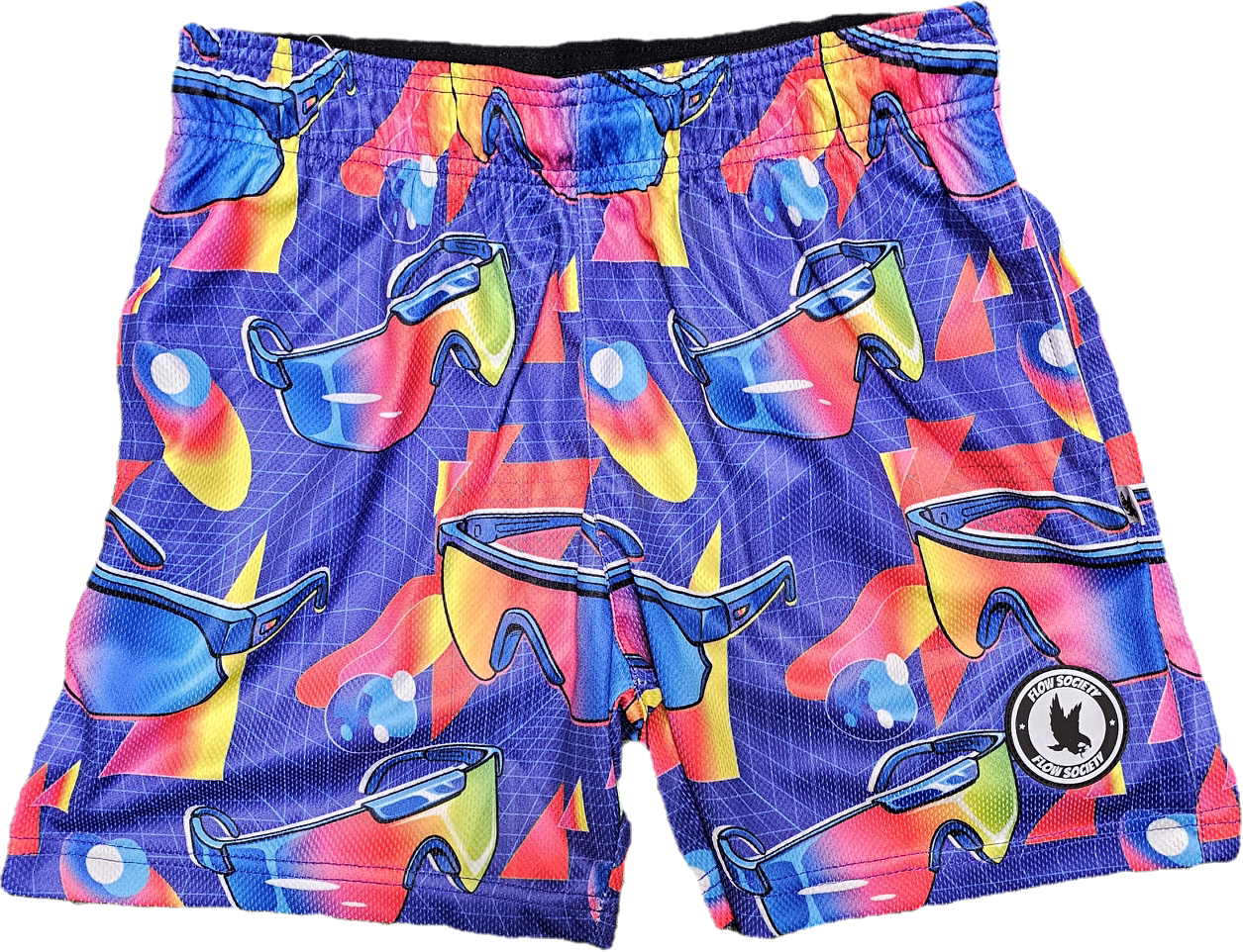 Flow Society Boys' Mid Length Attack Shorts Apparel Flow Society Neon Shades XSmall
