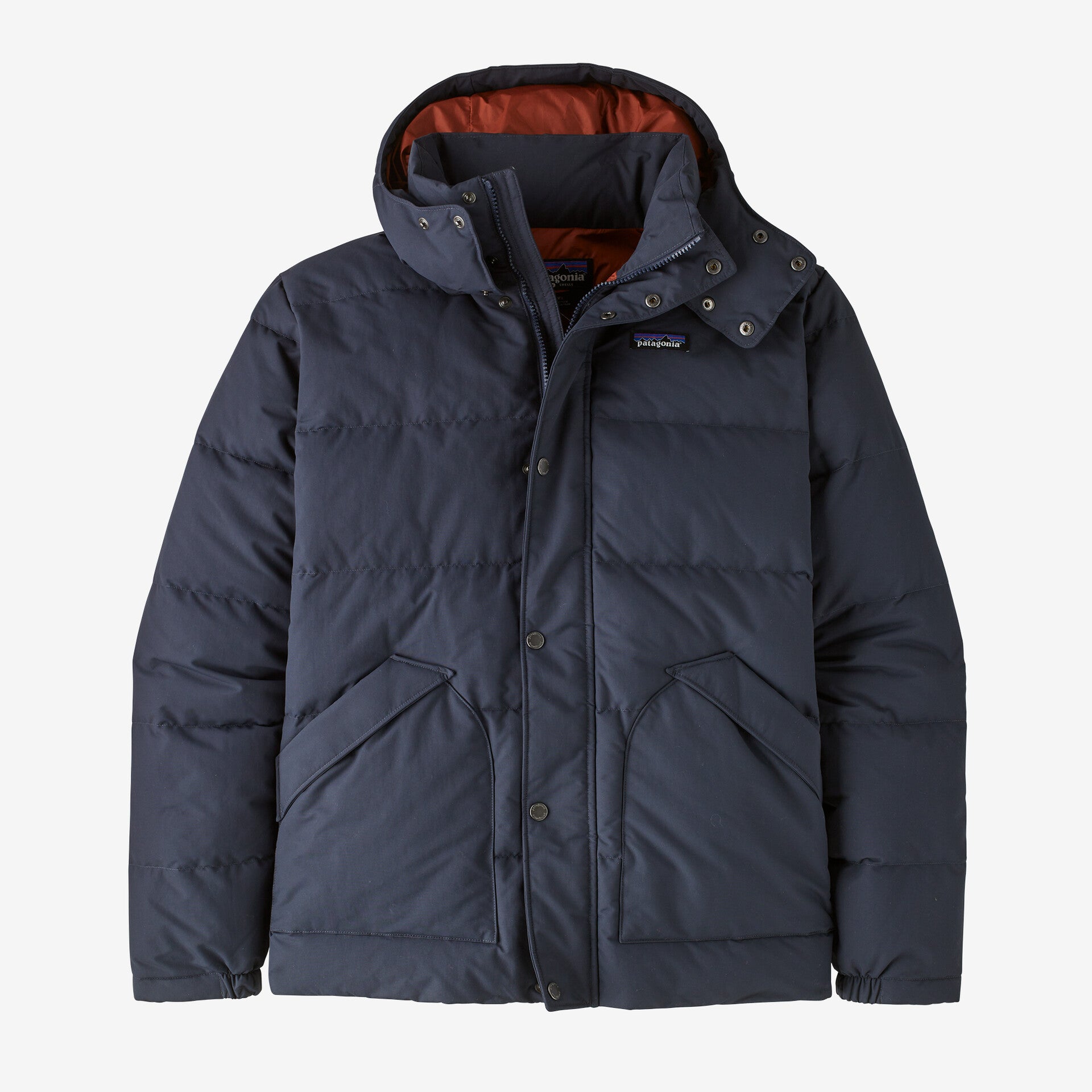 Patagonia Men's Downdrift Jacket Apparel Patagonia Smolder Blue w/Burnished Red-SMBU Small 