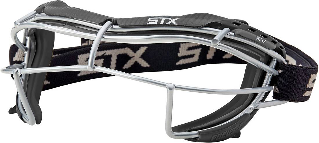 STX Women's Focus XV-S Lacrosse Goggle Equipment STX, INC Adult Black/Black