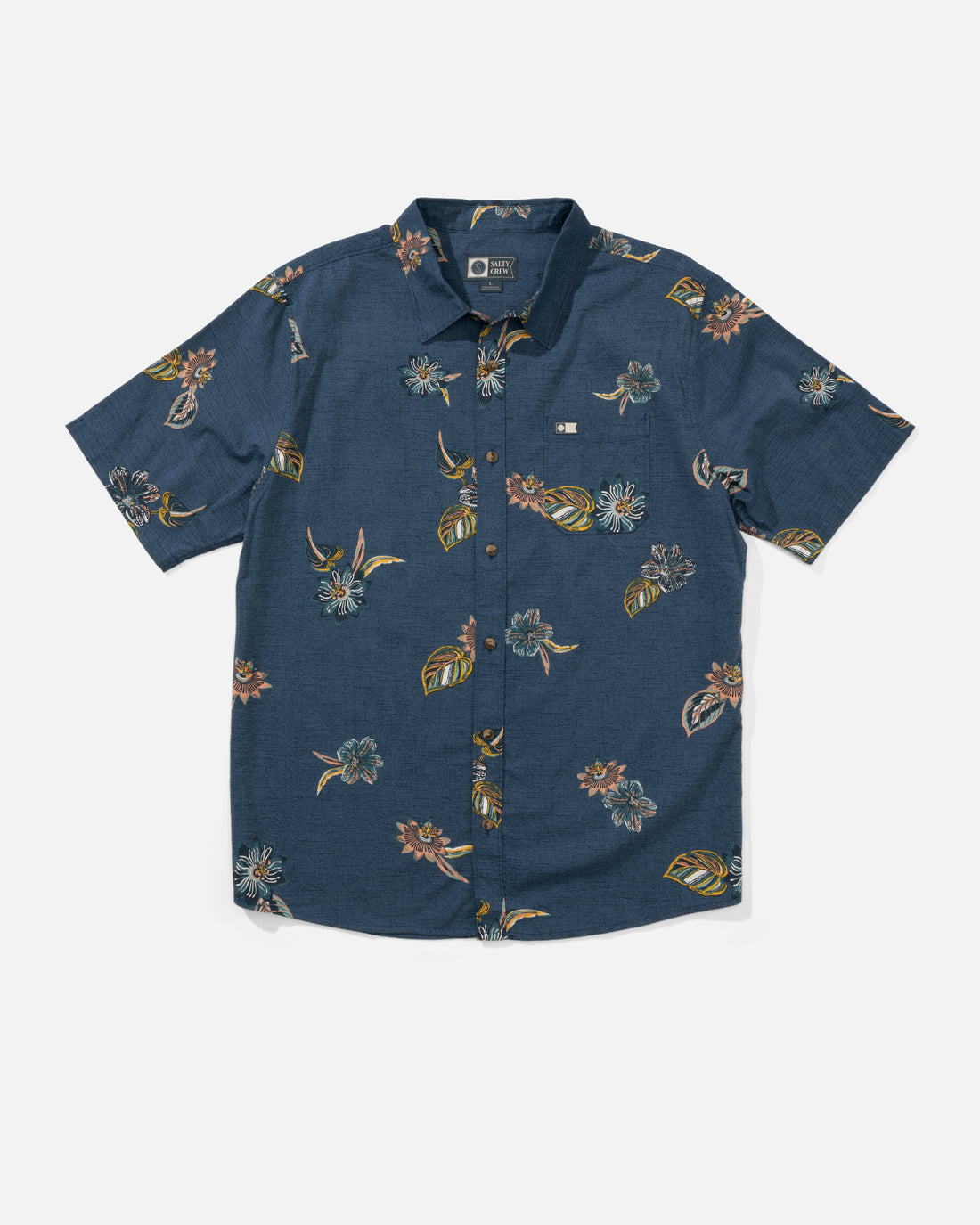Salty Crew Men's Session SS Button Up Apparel Salty Crew Channel Blue Small