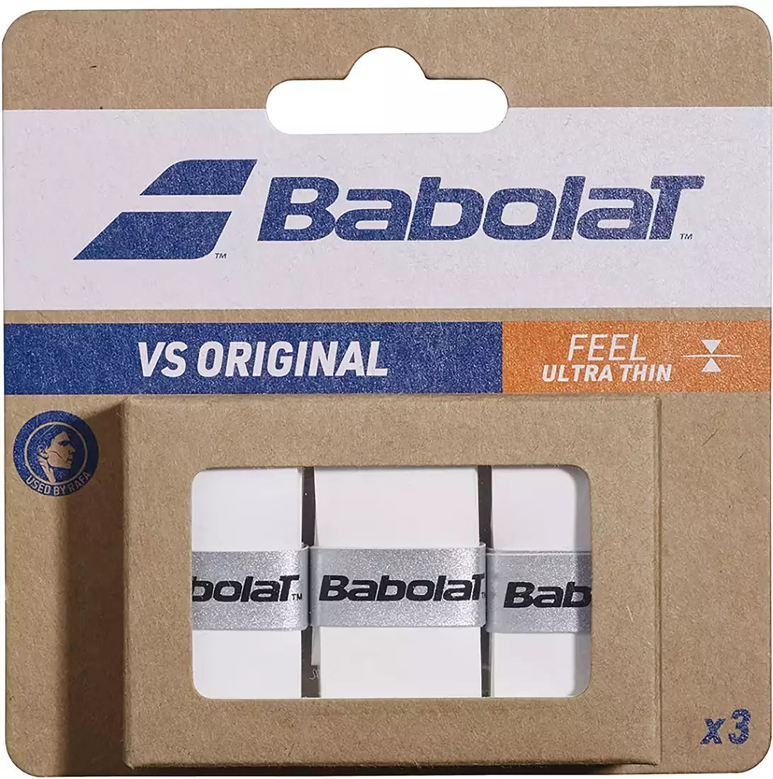 Babolat VS Original X3 Overgrip 3 Pack Accessories Babolat White