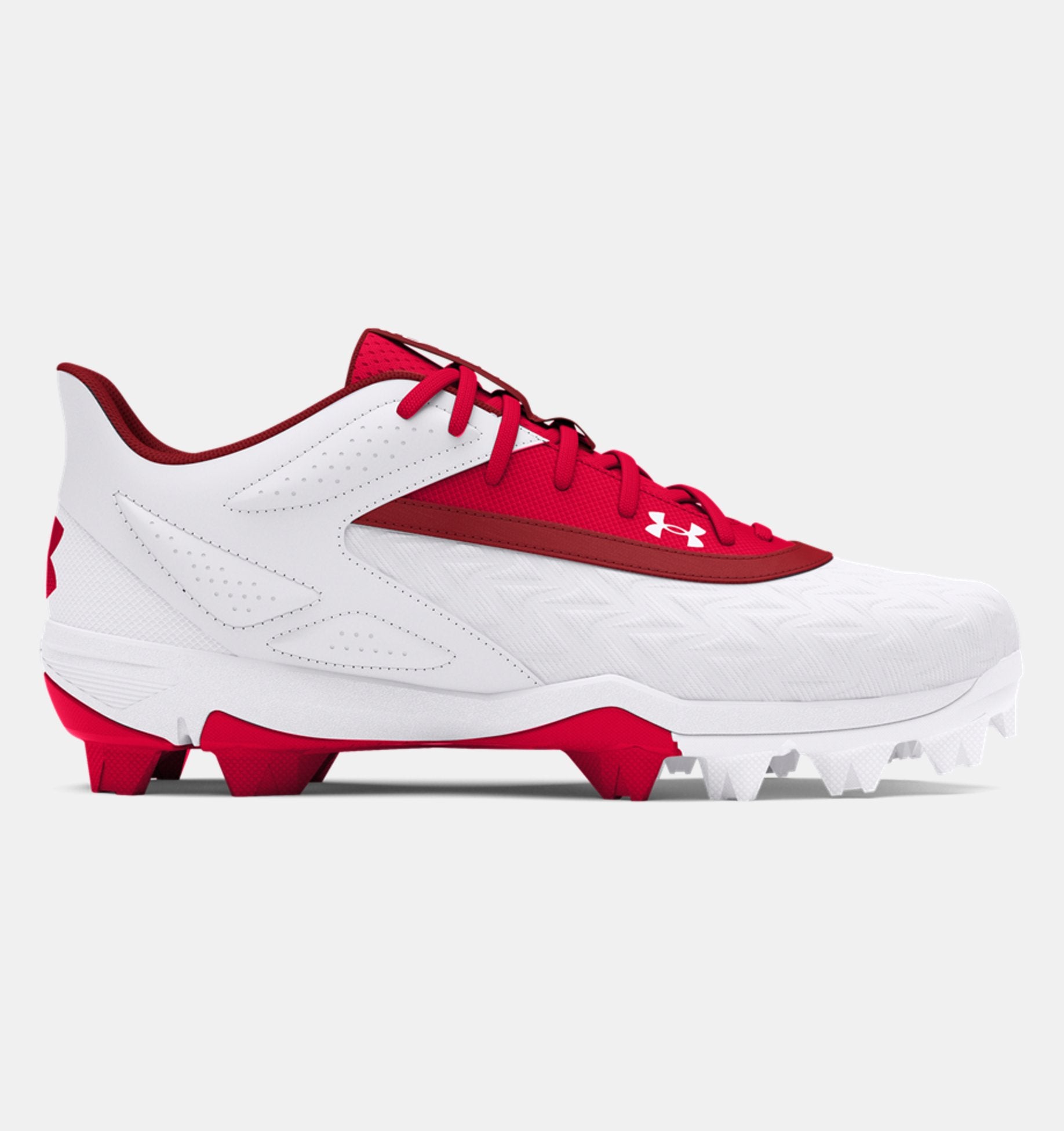 Under Armour Boys' Leadoff Low RM 3.0 Jr Baseball Cleats Footwear Under Armour Red/White-600 11