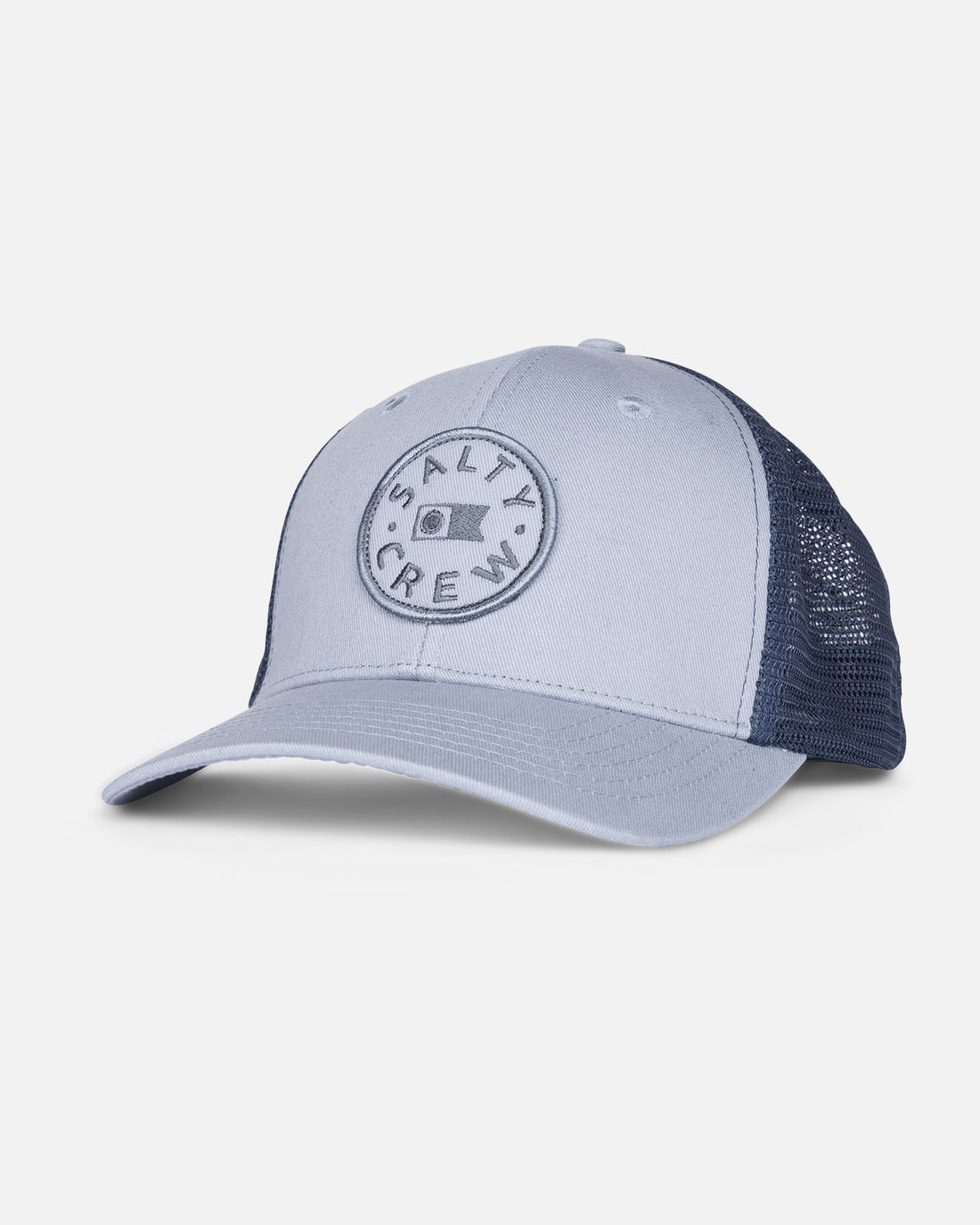 Salty Crew Watermark Retro Trucker Hat Accessories Salty Crew Blue Fog