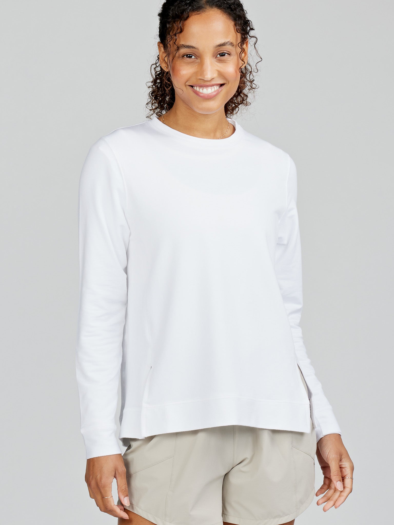 Tasc Women's Riverwalk Sweatshirt 2.0 Apparel Tasc White XSmall 