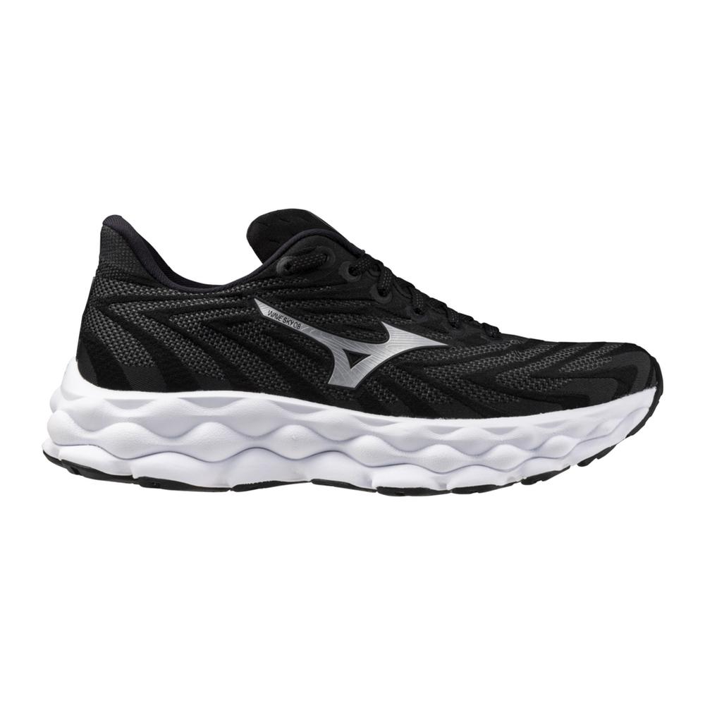 Mizuno Women's Wave Sky 8 Footwear Mizuno Black/Silver-9073 7 