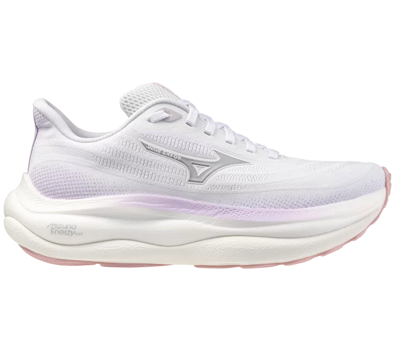 Mizuno Women's Wave Sky 9 Footwear Mizuno White/Silver-OO73 8