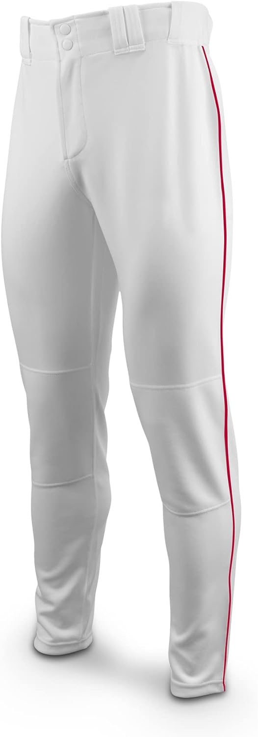 Marucci Youth Excel Full Length Piped Pant Apparel MARUCCI White/Red Small 