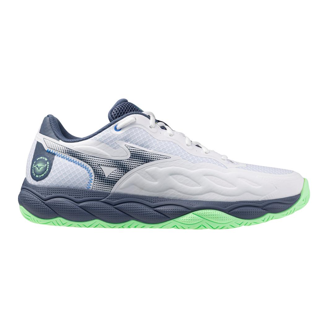 Mizuno Men's Enforce Court AC Footwear Mizuno White/Vintage Indigo-008Z 7.5