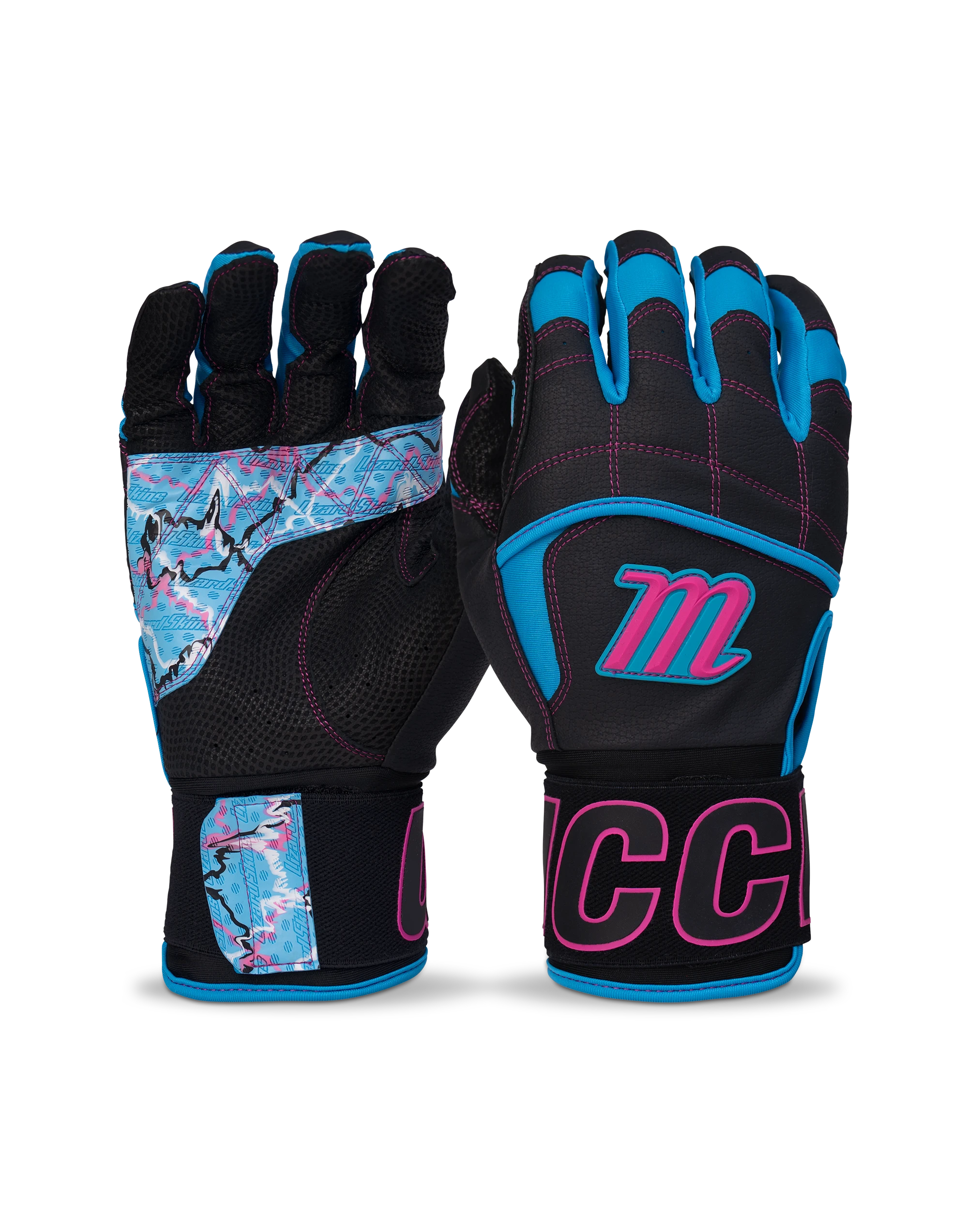 Marucci Youth Blacksmith Tactical Batting Gloves Equipment MARUCCI Navy Blue/White Youth Small