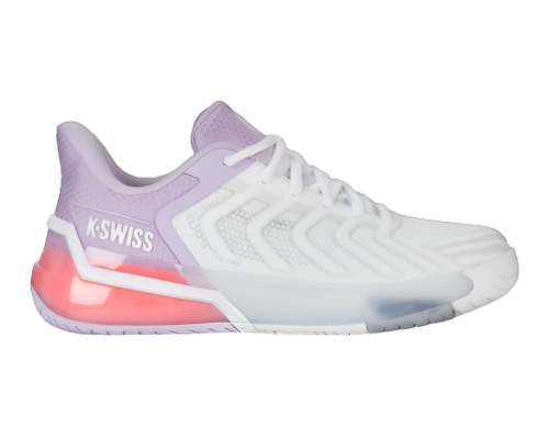 K-Swiss Women's Ultrashot 4 Footwear K-Swiss White/Orchid Petal/Neon Blaze-182 6.5