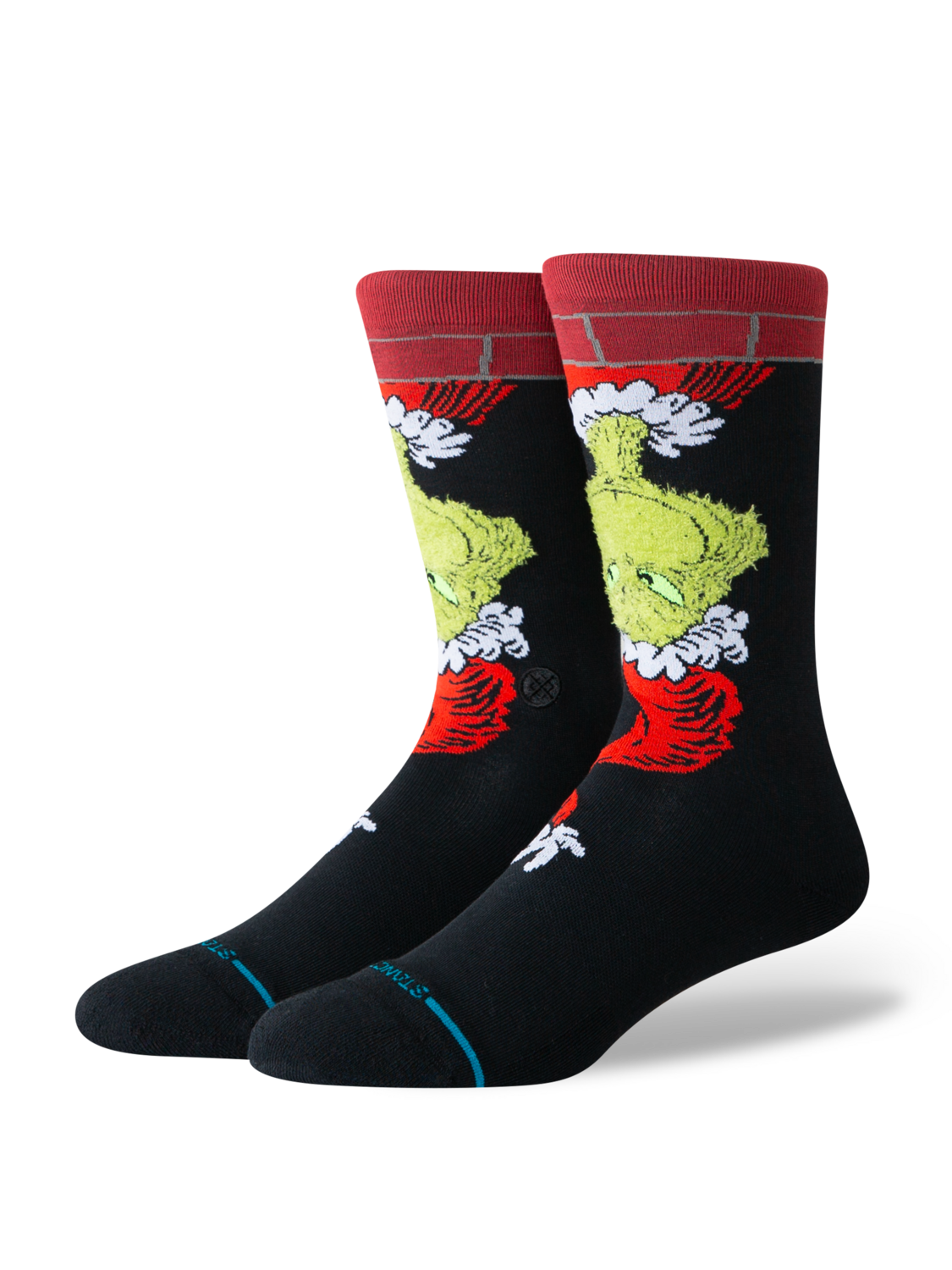 Stance Down The Cimney Crew Socks Apparel Stance Black Medium